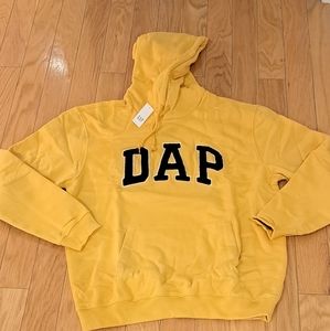 NWT GAP × Dapper Dan collab hoodie size medium gold